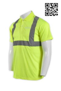 D167 custom reflective safety polo shirt education book store team group uniform company polo industry wholesale